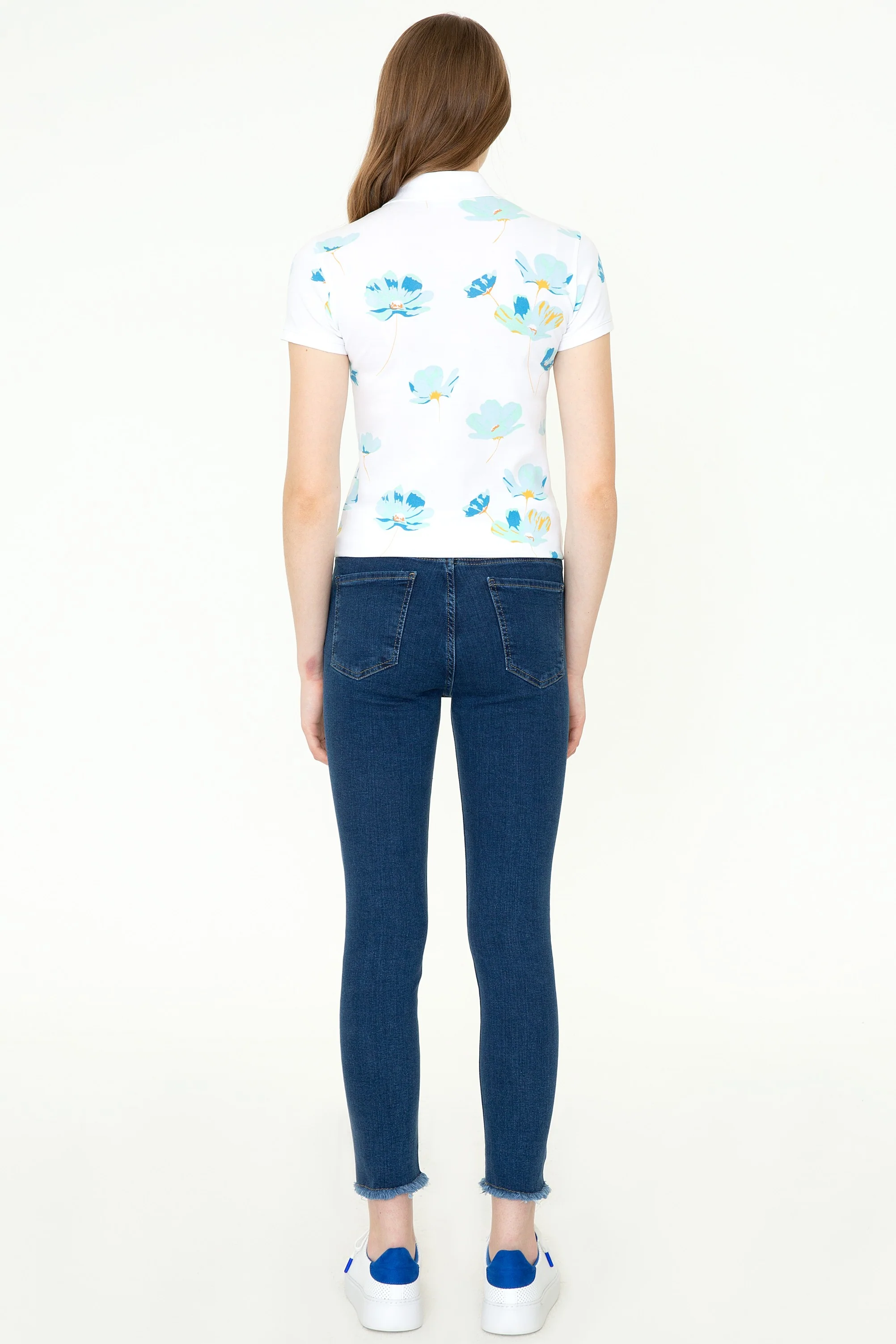 Womens Ladies Jeans Blue - Image 4