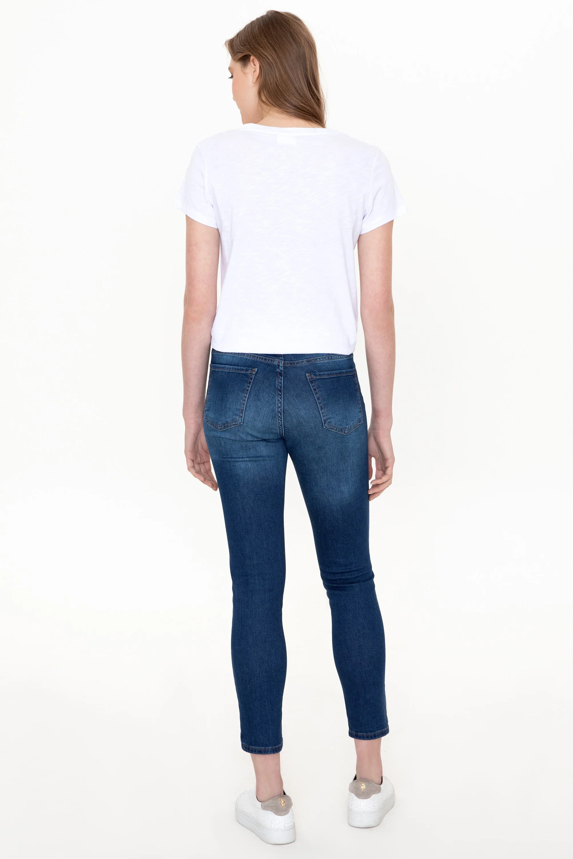 Womens Ladies Jeans Blue - Image 4