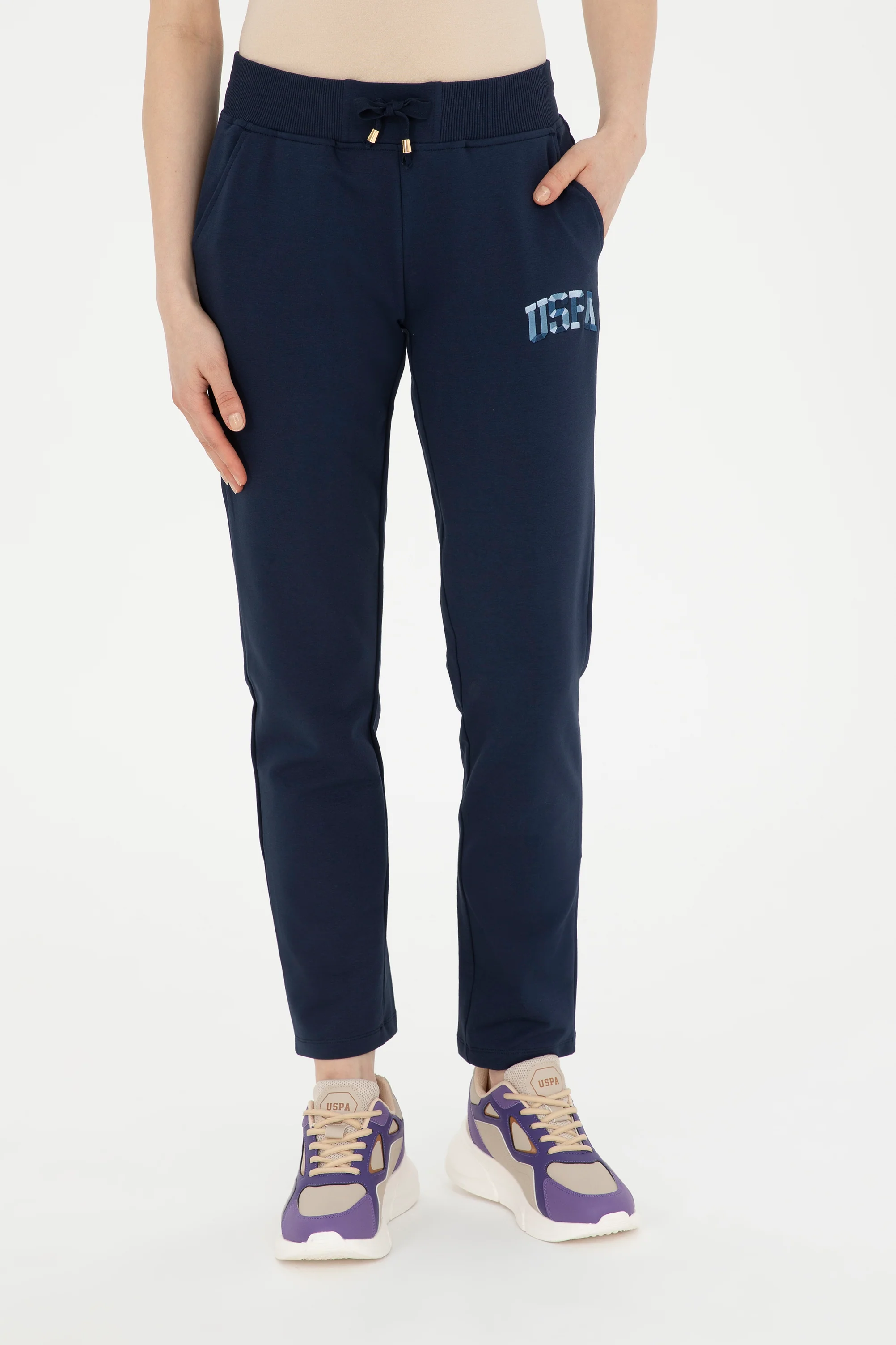 Womens Ladies Sweatpants Navy Blue