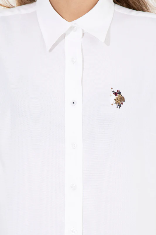 Womens Basic Shirt White - Image 4