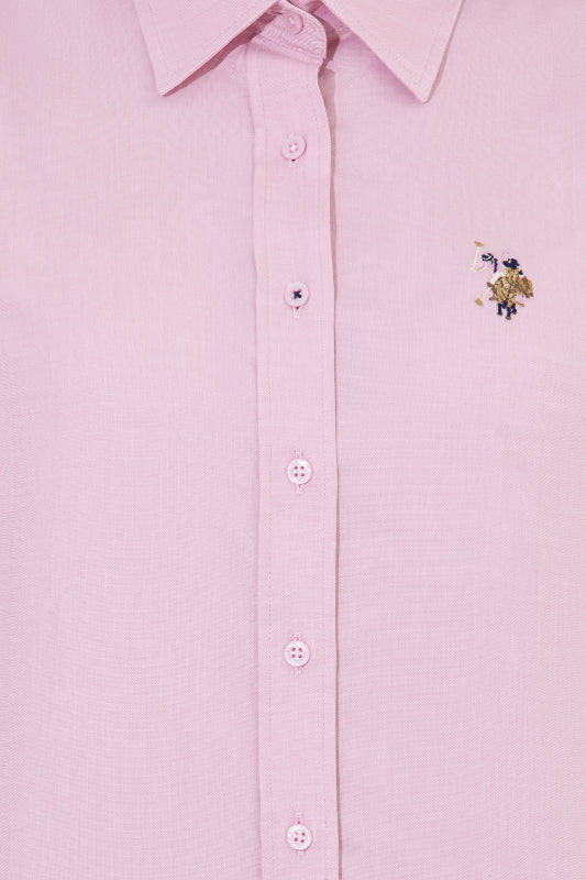 Womens Basic Shirt Light Pink - Image 4