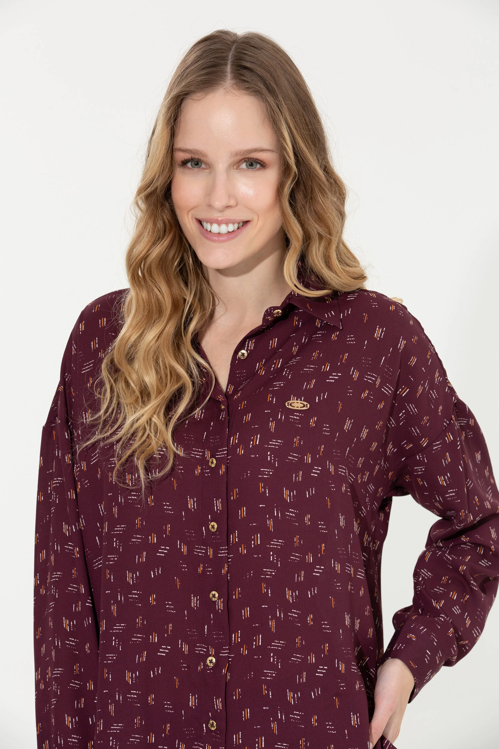 Womens Ladies Shirt Cherry - Image 2