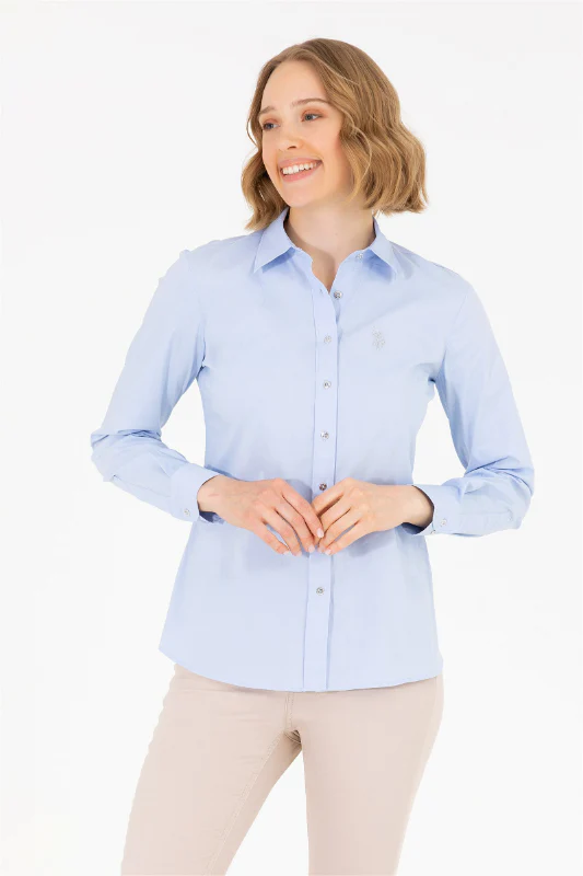 Womens Basic Shirt Light Blue