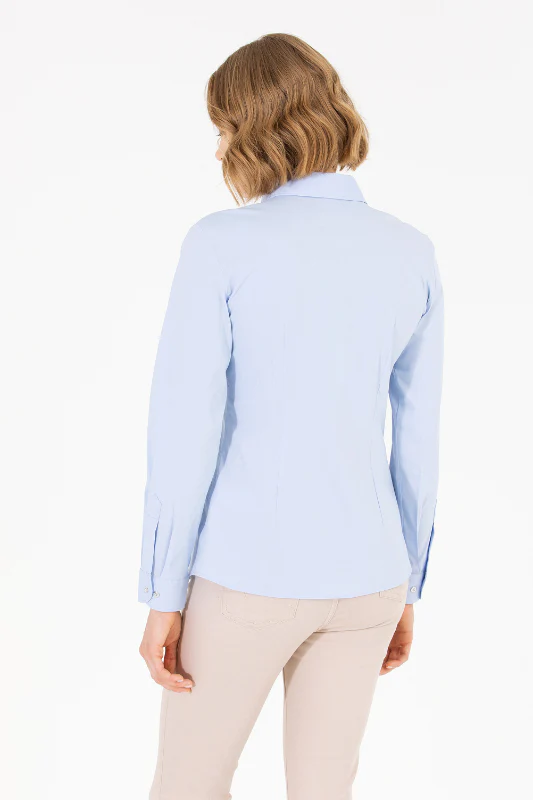 Womens Basic Shirt Light Blue - Image 2