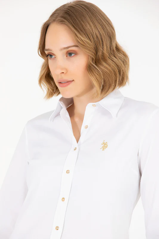 Womens Basic Shirt White - Image 3