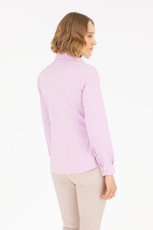 Womens Basic Shirt Light Pink - Image 2