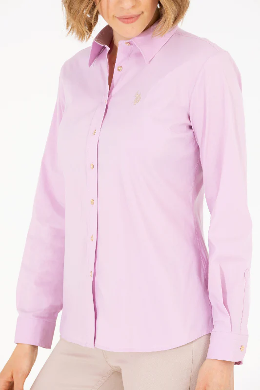Womens Basic Shirt Light Pink - Image 4