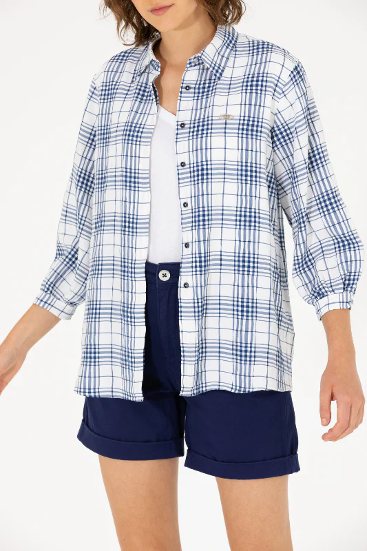 Womens Shirt Navy Blue - Image 4