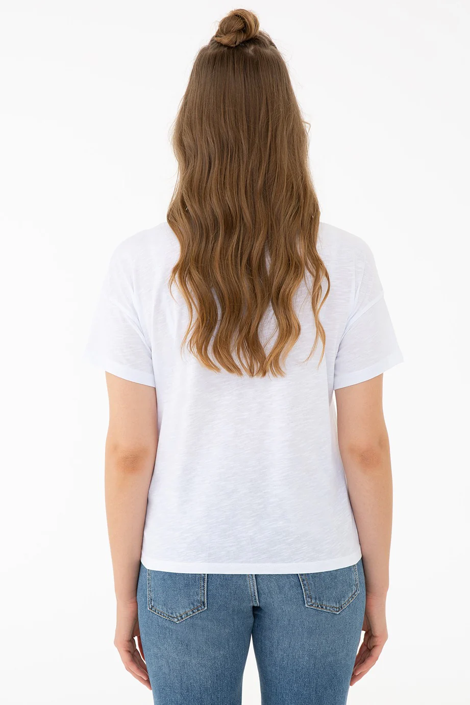 Womens Ladies T-Shirt White - Image 2