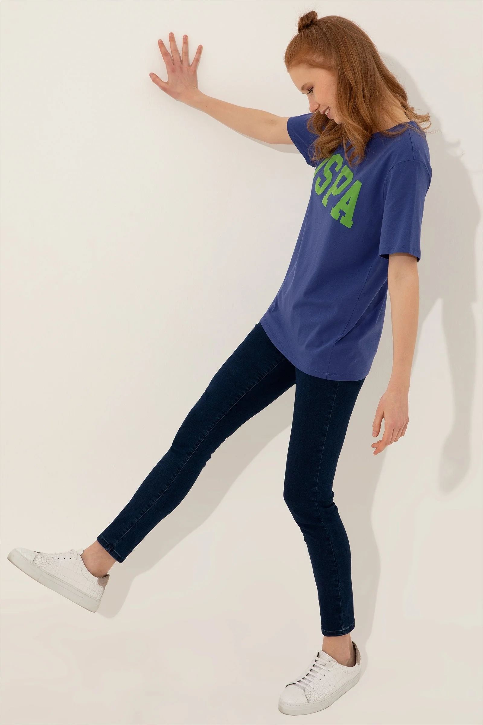 Womens Ladies T-Shirt Royal Blue - Image 2