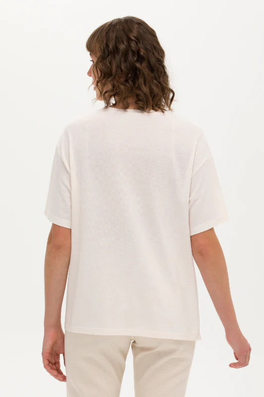 Womens T Shirt Off White - Image 2