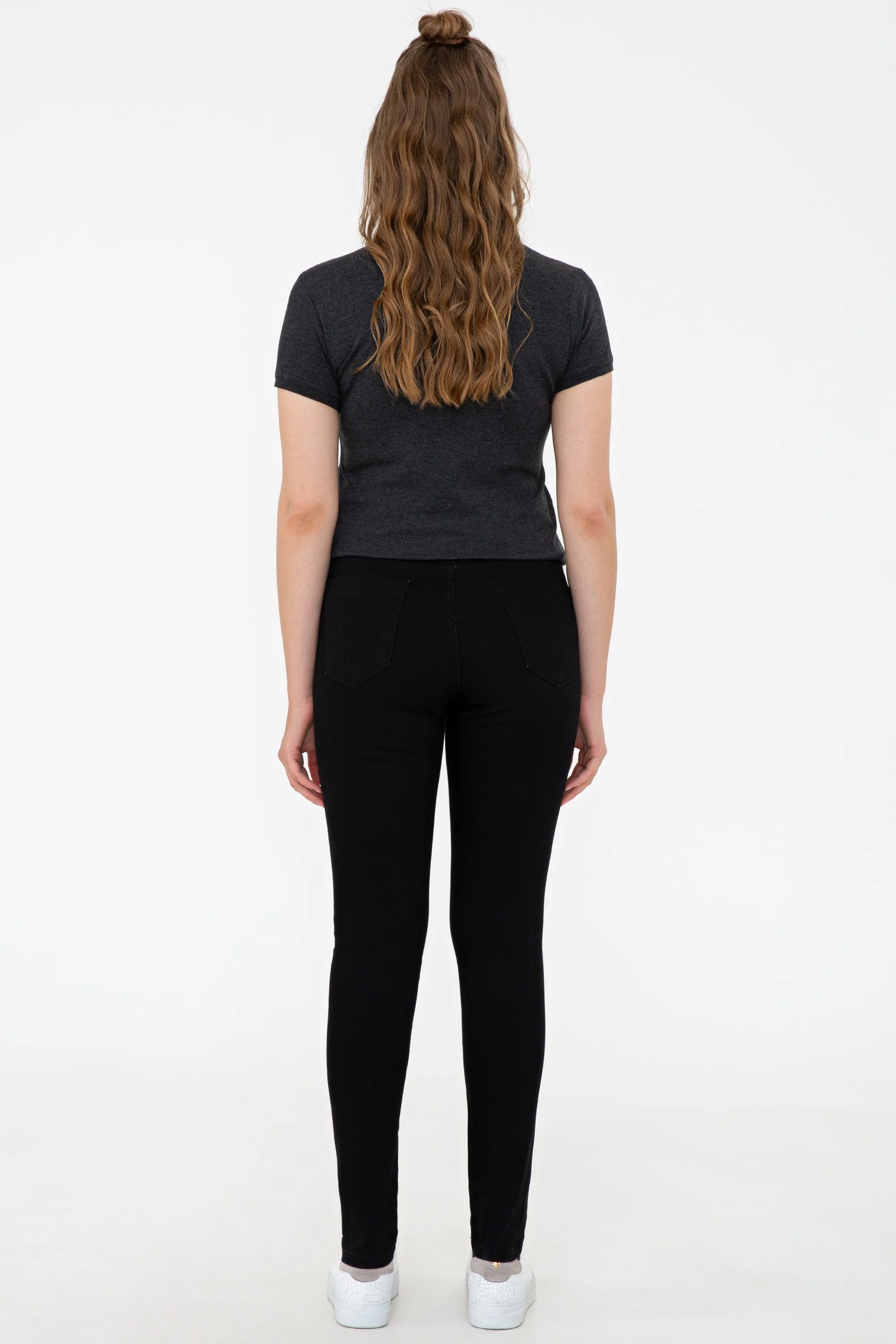 Womens Ladies Jeans Black - Image 3