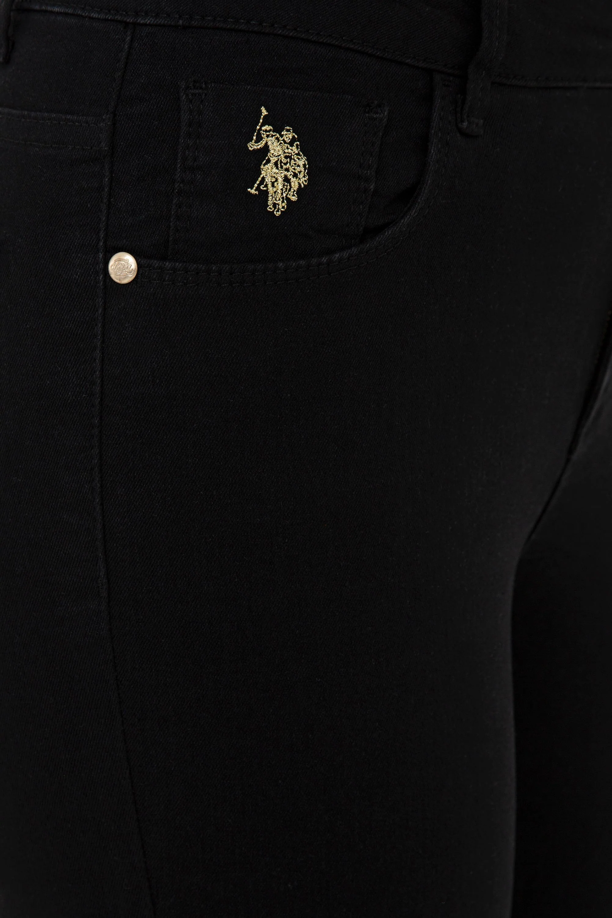 Womens Ladies Jeans Black - Image 4