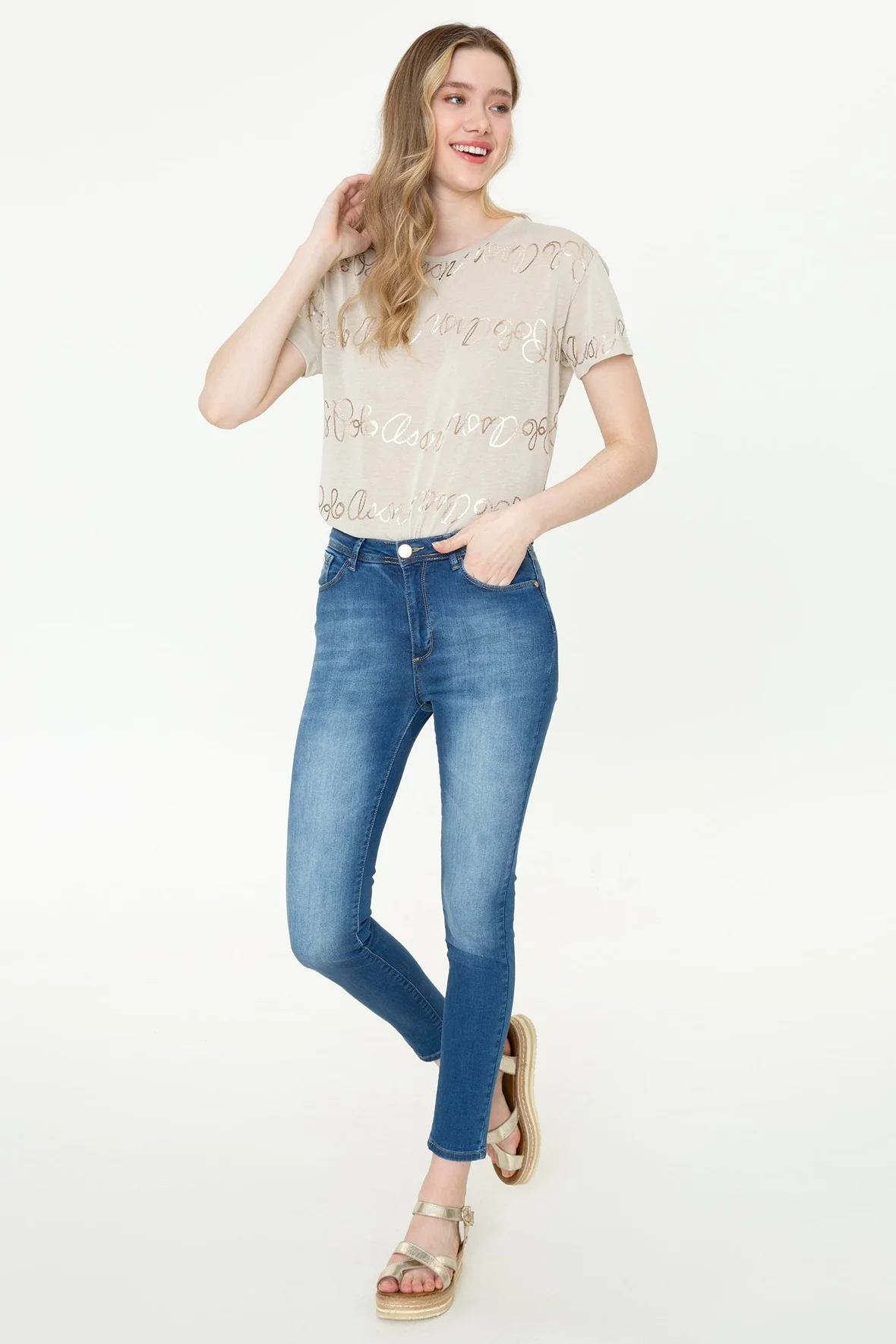 Womens Ladies Jeans Blue