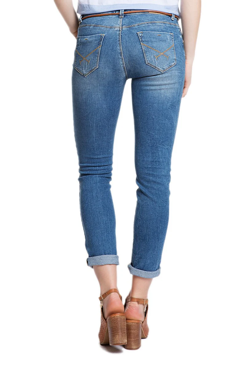 Womens Ladies Jeans Light Blue - Image 2