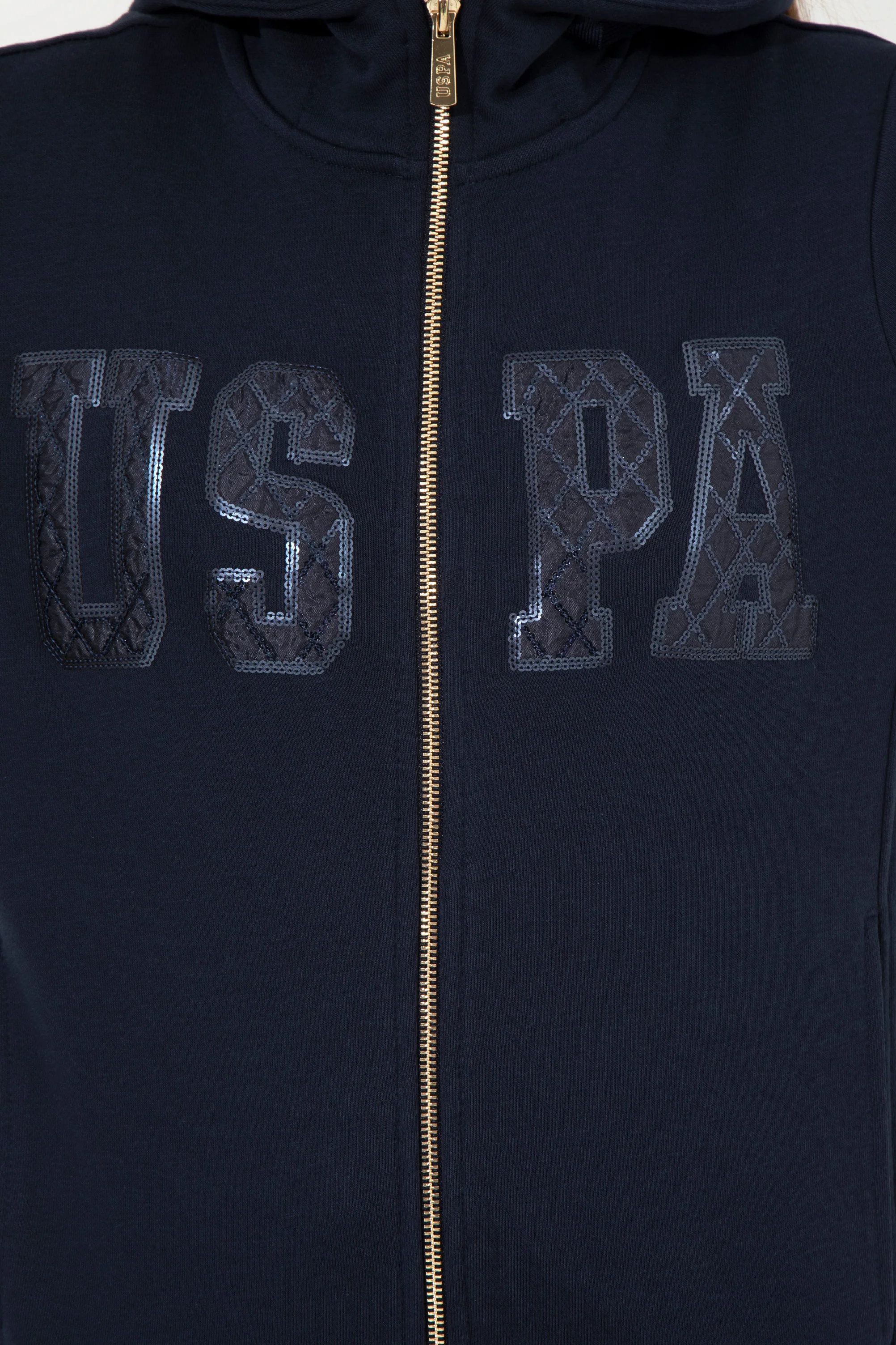 Womens Hoodie Navy Blue - Image 4