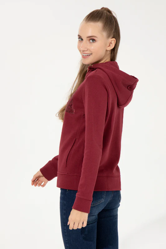 Womens Hoodie Cherry - Image 2