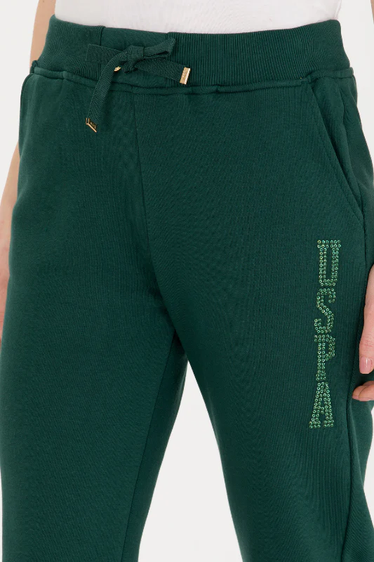 Womens Sweatpants Green - Image 3