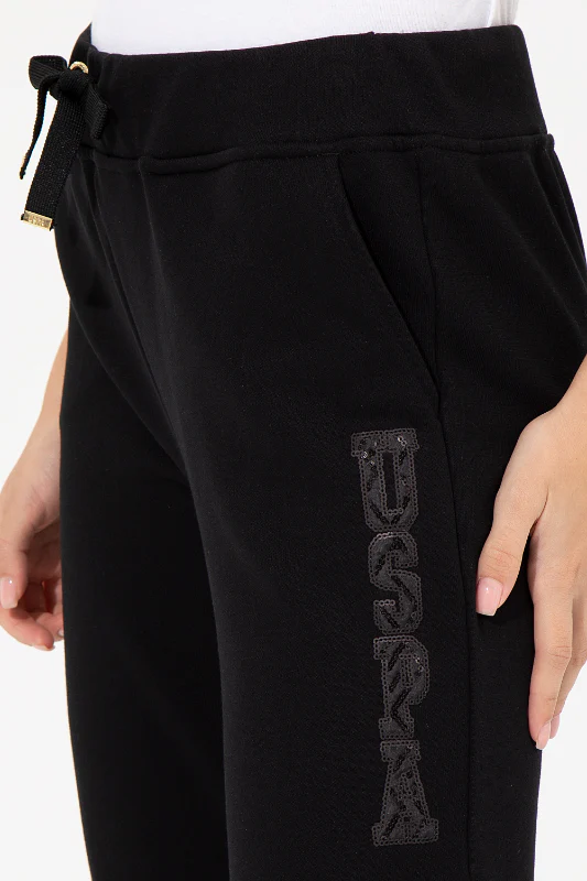 Womens Sweatpants Black - Image 2