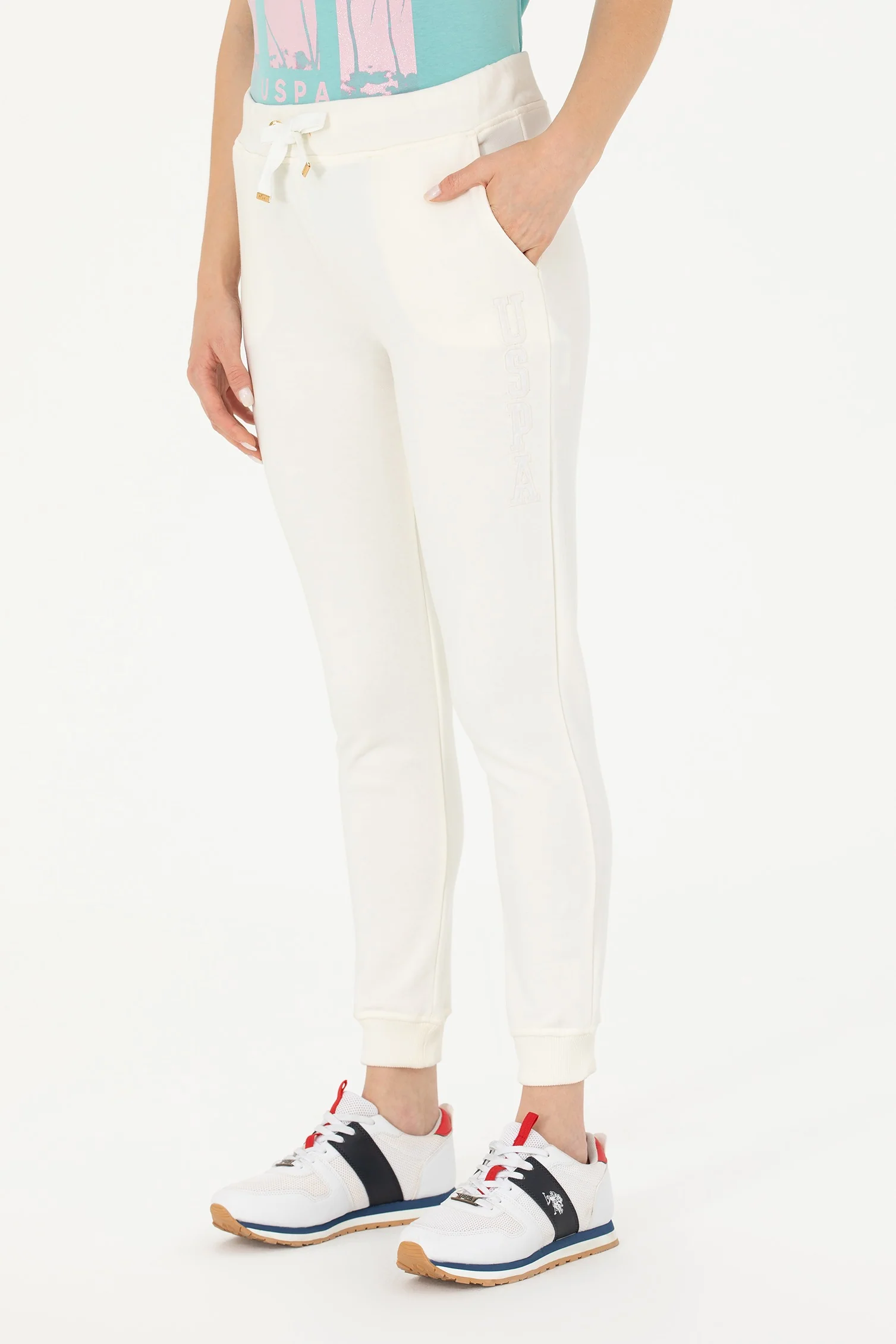 Womens Sweatpants Ecru
