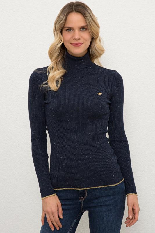 Womens Knitwear Navy Blue